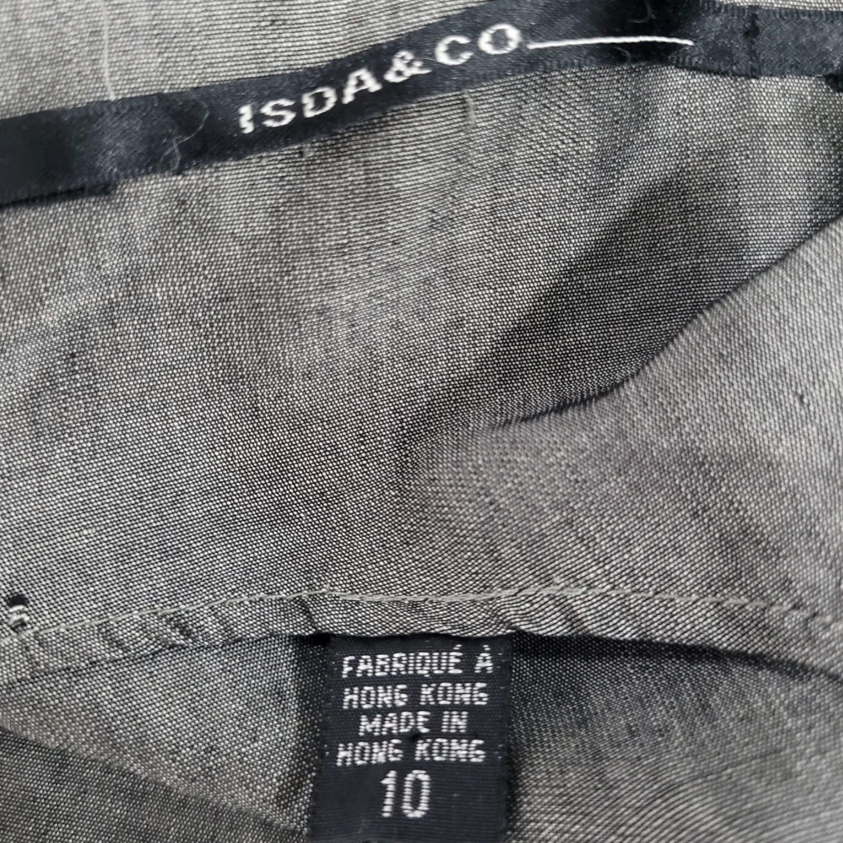 CO Isda & Co Grey Wool Blend Lightweight Unlined Sleeveless Shift Dress Size 10 Size L / US 10 / IT 46 - 3 Thumbnail