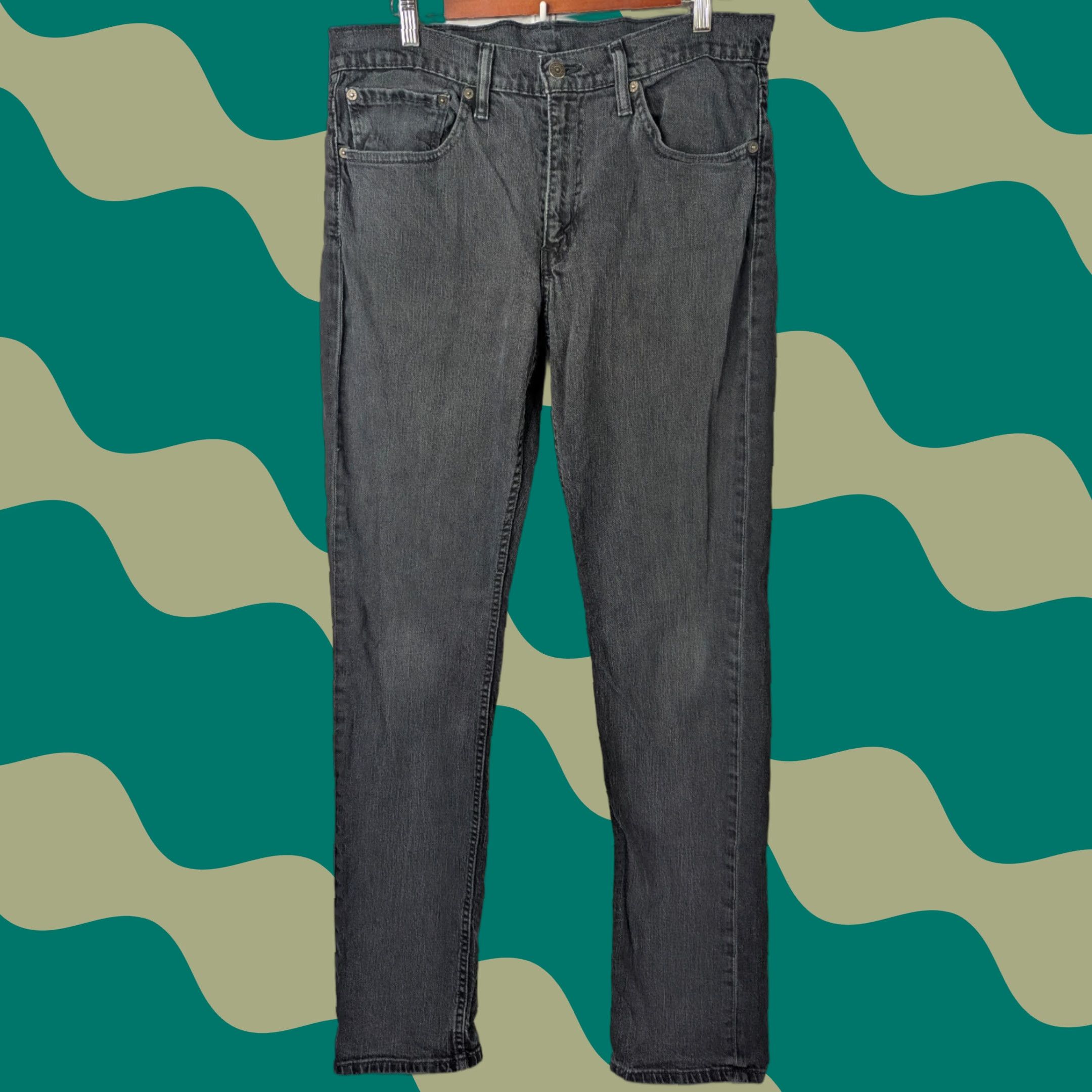 Levi's VINTAGE Levi's 511 Slim Denim Jeans 34x34 Black 04511-0168 Slim Fit 5-Pocket Mens Jeans Size US 34 / EU 50 - 1 Thumbnail