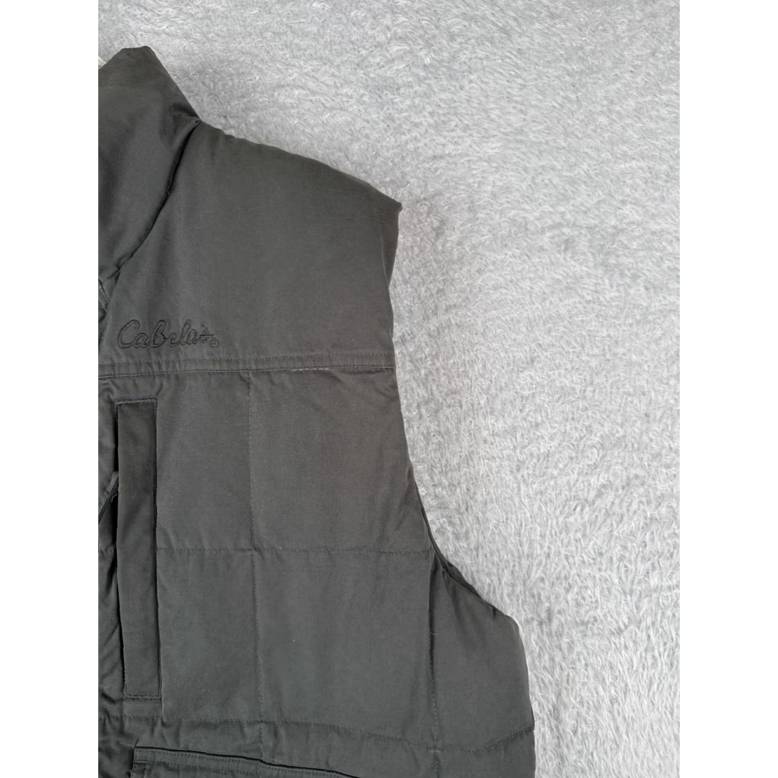 Vintage VINTAGE Cabela's Vest Mens Gray Down Insulation Pockets Lined Fleece Warm Outdoor Sport Regular M Size US M / EU 48-50 / 2 - 2 Thumbnail