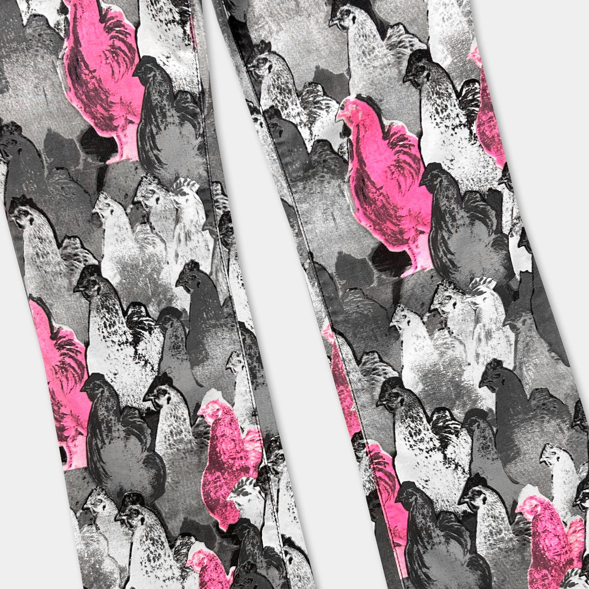 Just Cavalli Just Cavalli 00's Pink Black Silhouette Jeans Size 26" / US 2 / IT 38 - 3 Thumbnail