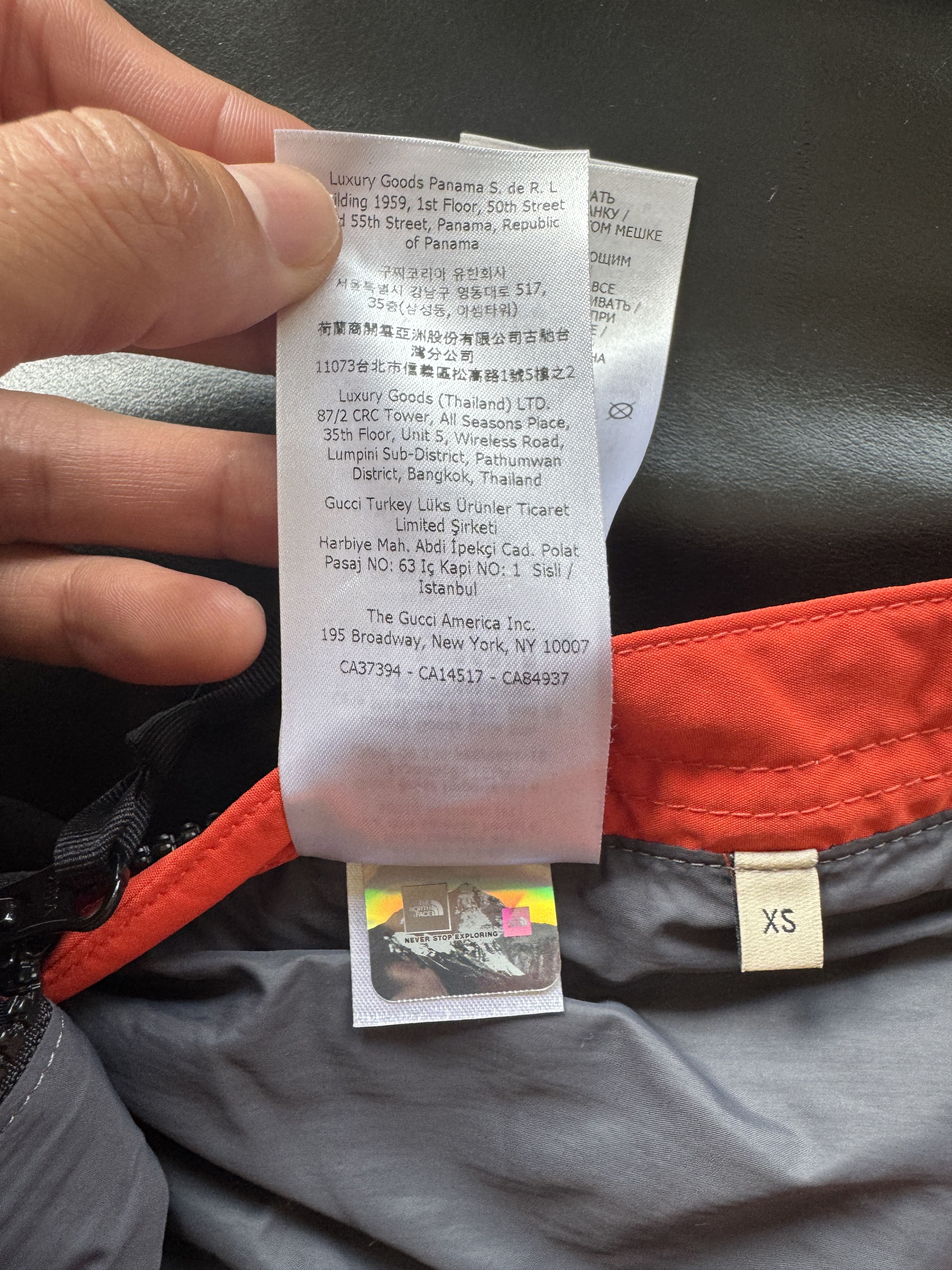 Gucci × The North Face Nylon Track Pants Orange/Black Size US 27 - 23 Thumbnail