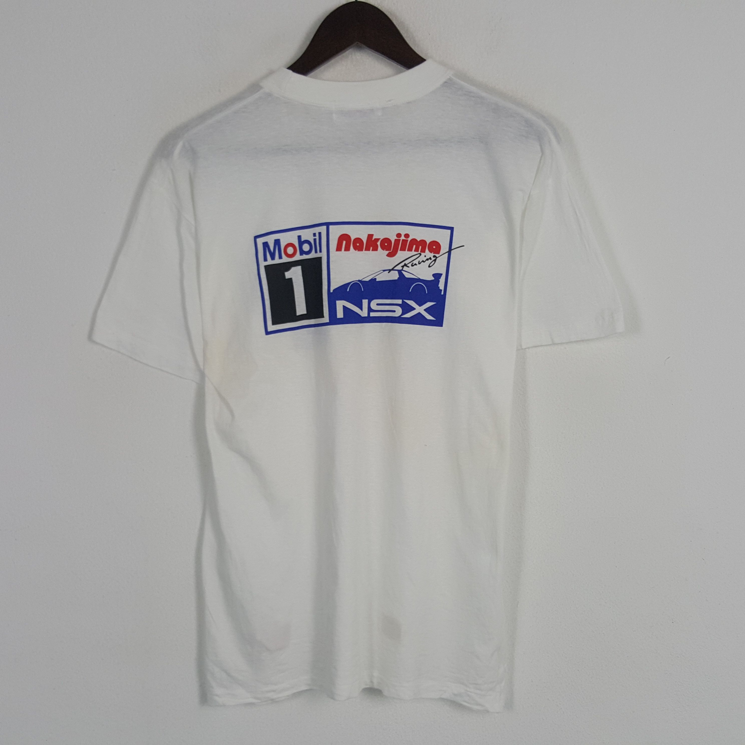 Japanese Brand × Vintage Vintage Mobil 1 Nakajima Racing NSX Tshirt Size US M / EU 48-50 / 2 - 1 Thumbnail
