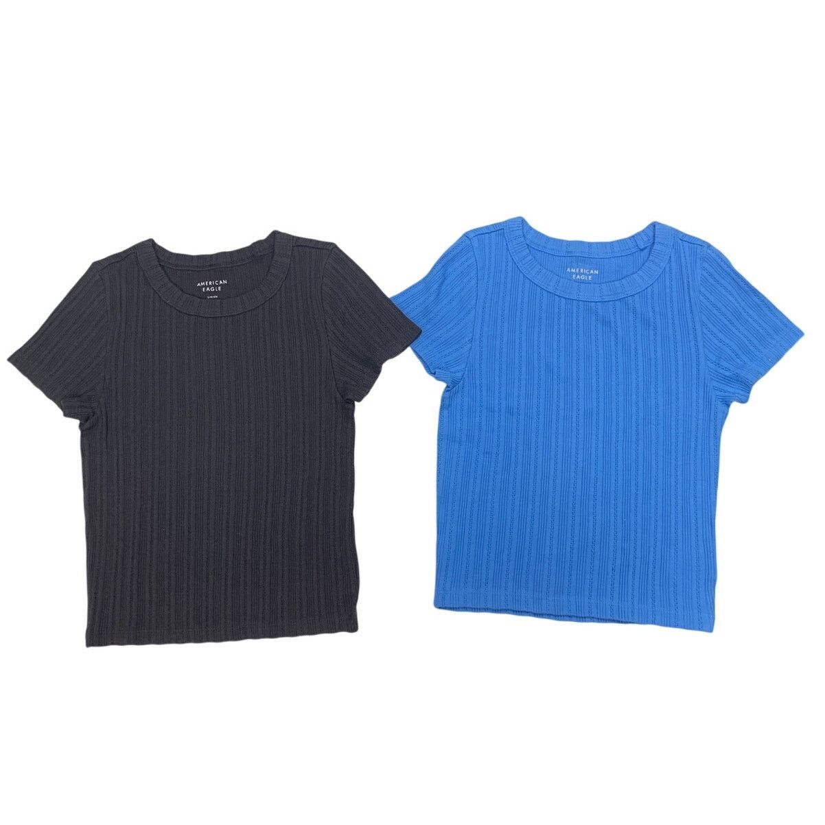 American Eagle Outfitters 2 New American Eagle Womens Small Crew Neck Tee Shirts Size S / US 4 / IT 40 - 1 Thumbnail