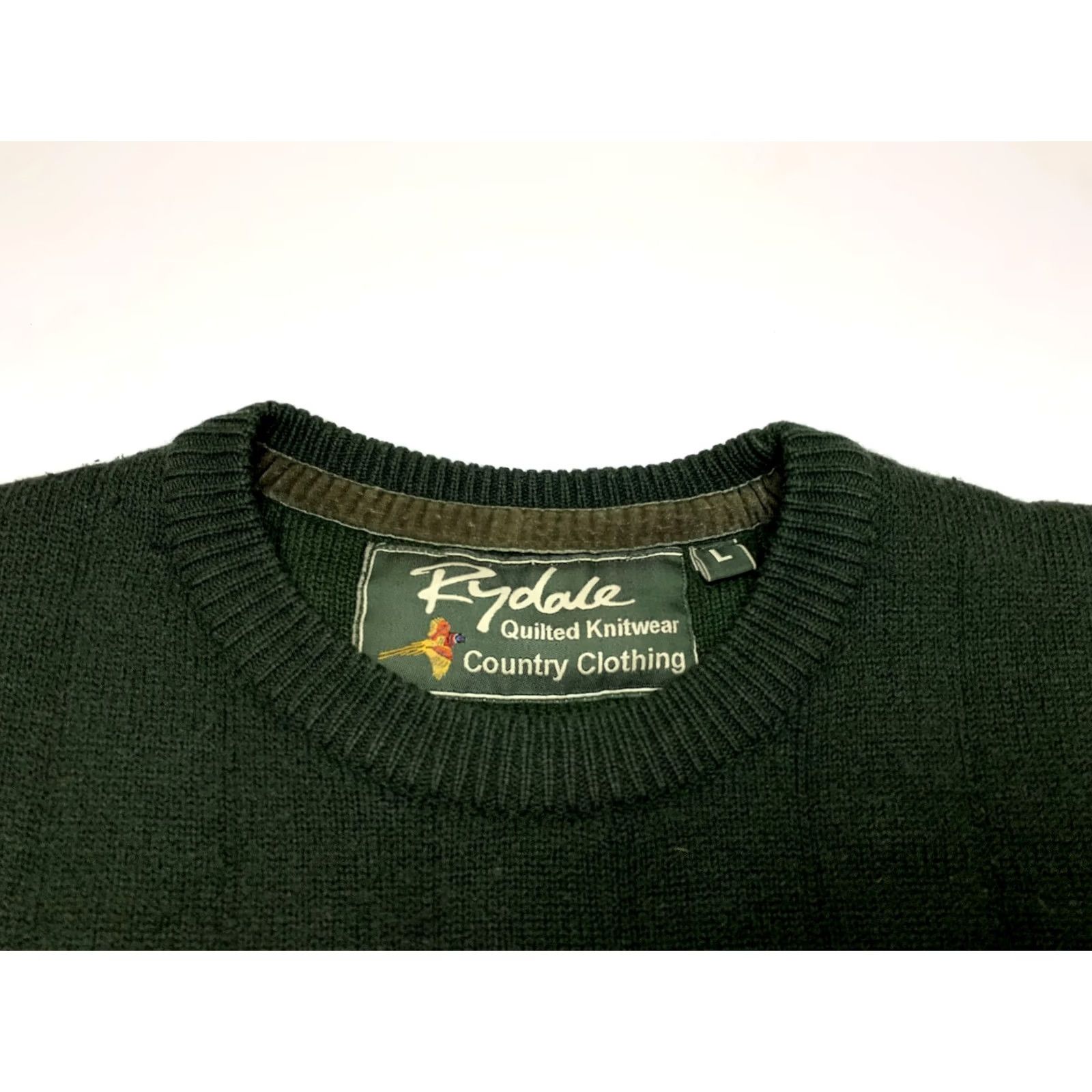 Vintage Rydale Knitted Warm Sweater Large Green Unisex Adults Pullover Knit Shirt Archives Ladies Mens Girls Boys Size US L / EU 52-54 / 3 - 2 Thumbnail