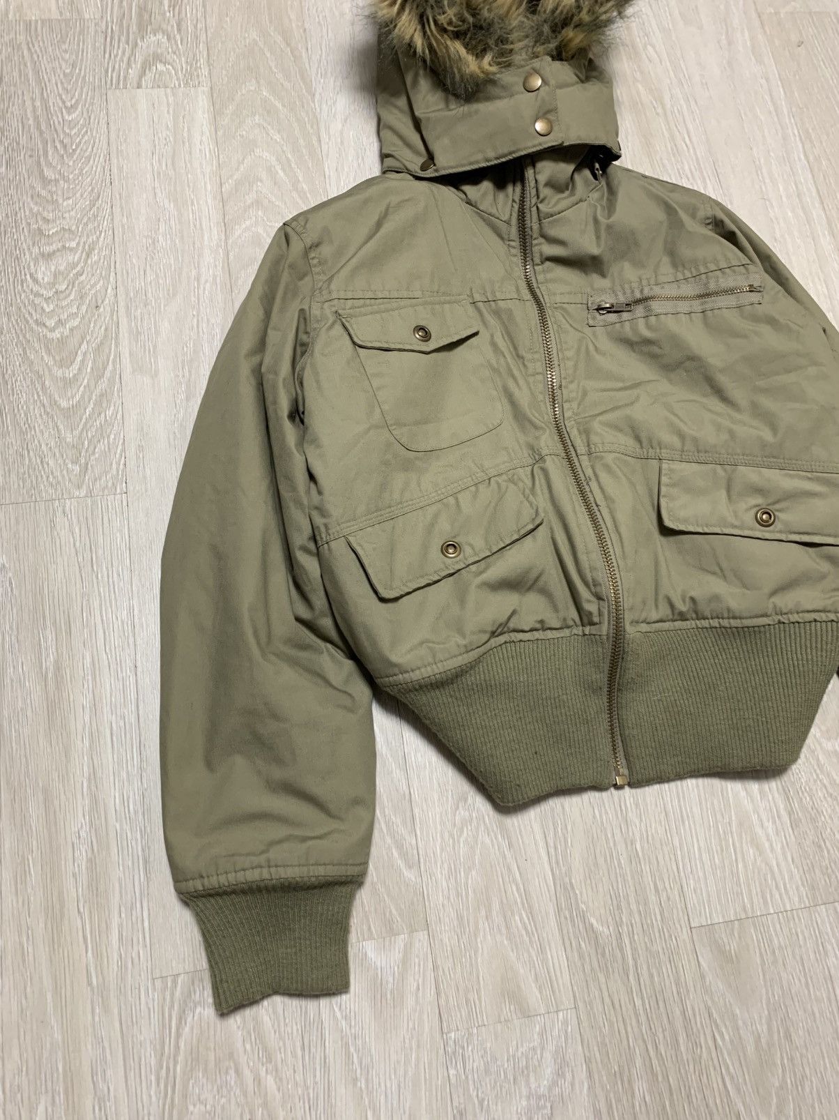 If Six Was Nine × Vintage Faux fur bomber jacket, y2k, vintage, streetwear, archive Size L / US 10 / IT 46 - 2 Thumbnail