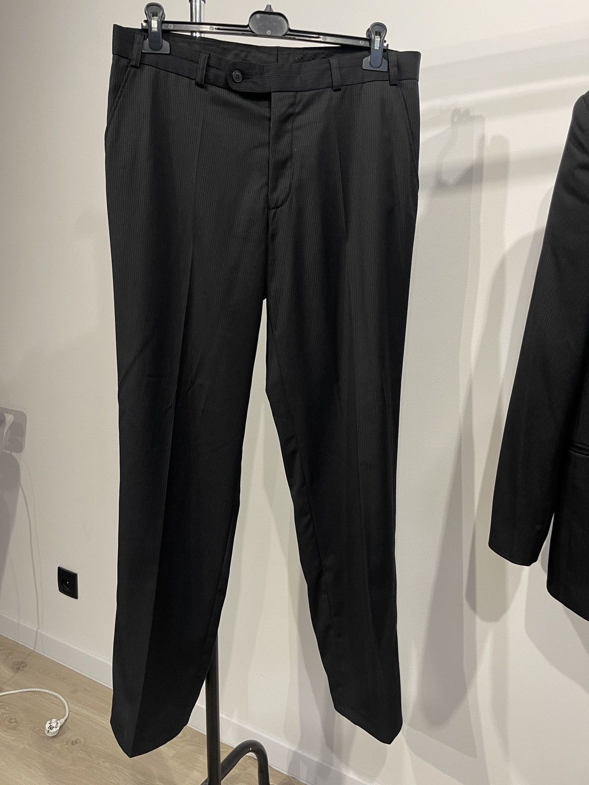 Vintage Biaggini classic suit black mens blazer + trousers 42R Size 42R - 4 Thumbnail