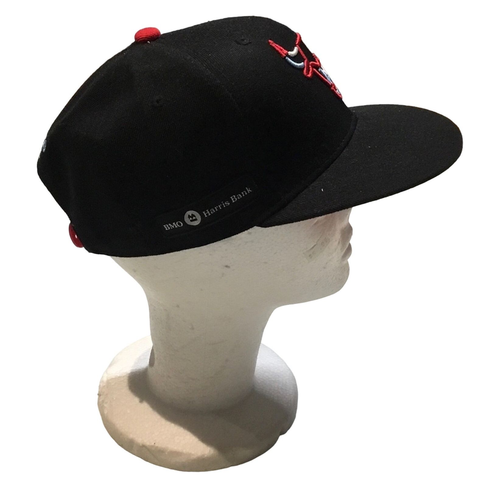 NBA NWOT Black NBA Chicago Bulls Logo Snapback hat Size ONE SIZE - 2 Thumbnail