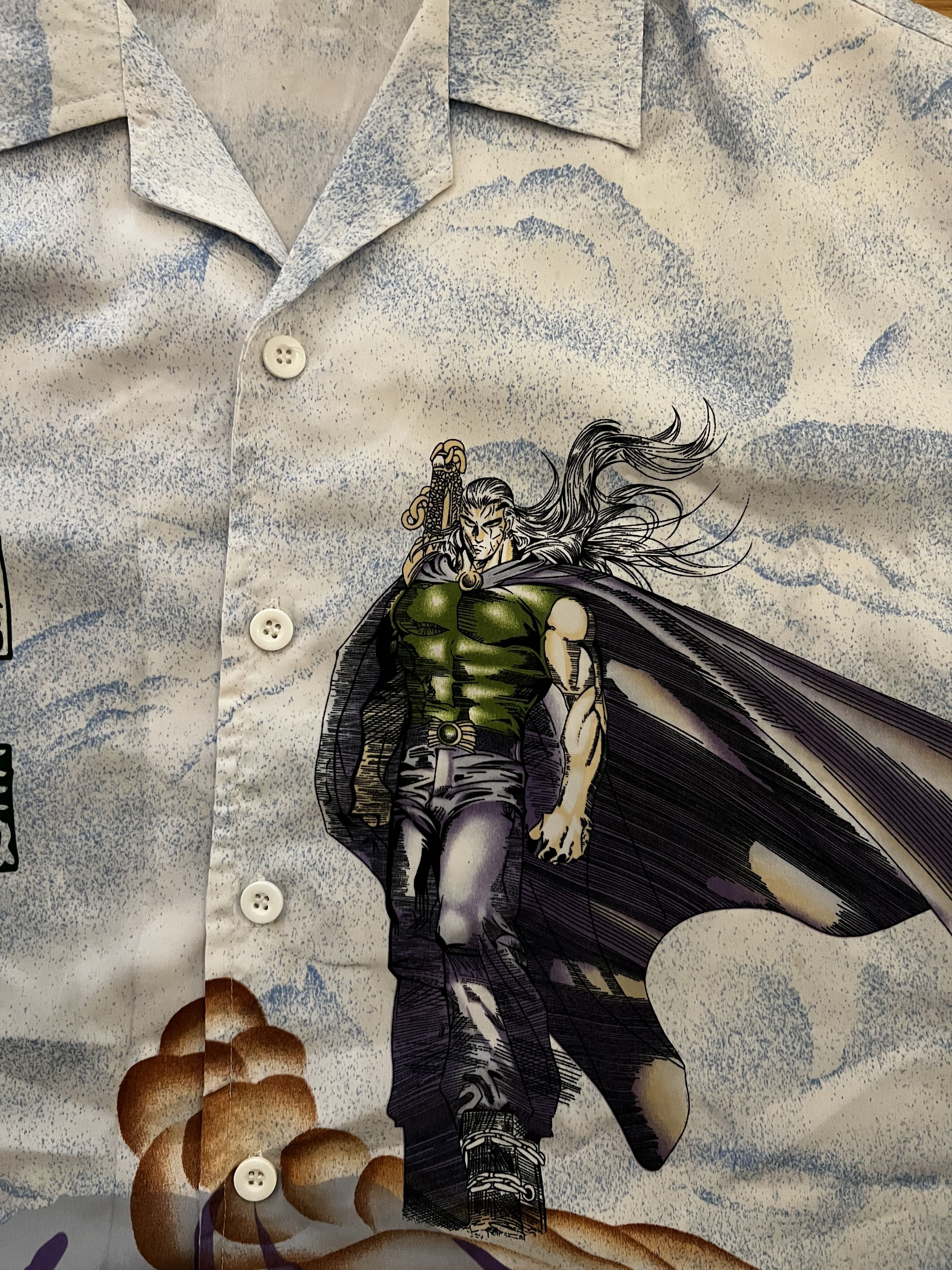 Vintage Samurai Graphic Button Up Shirt Size US XL / EU 56 / 4 - 6 Thumbnail