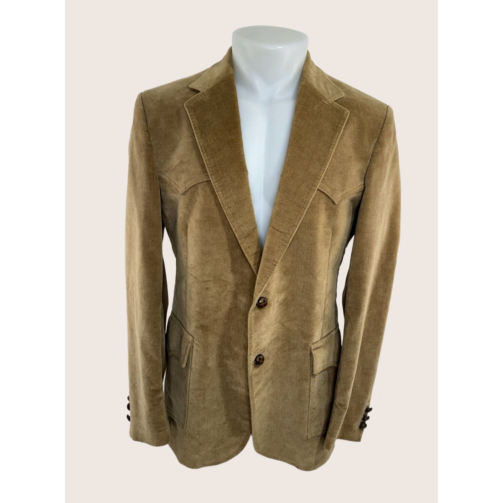 Levi's Levi's Western Mens 40 R Blazer Jacket Brown EXCELLENT Size 40R - 1 Thumbnail
