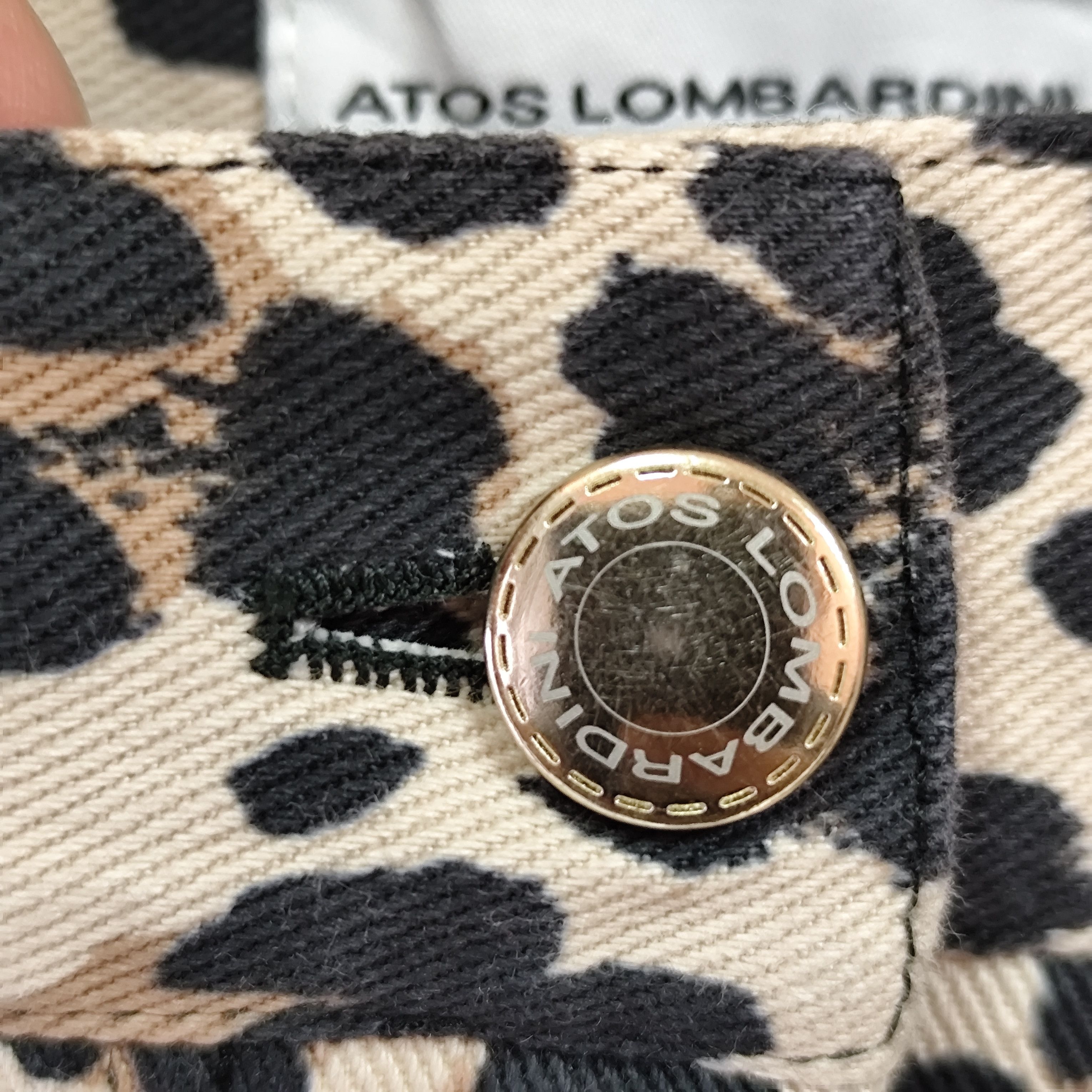 Designer 🇮🇹LEOPARD PRINT PANT BY ATOS LOMBARDINI MADE IN ITALY Size 36" / US 14 / IT 50 - 7 Thumbnail