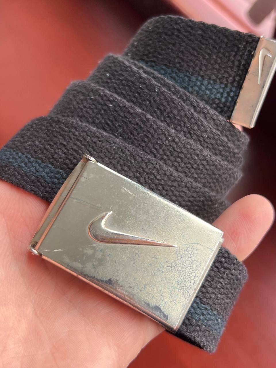 Nike Vintage 00s Nike Avantgarde logo Steel Metal Swoosh Buckle Size ONE SIZE - 3 Thumbnail