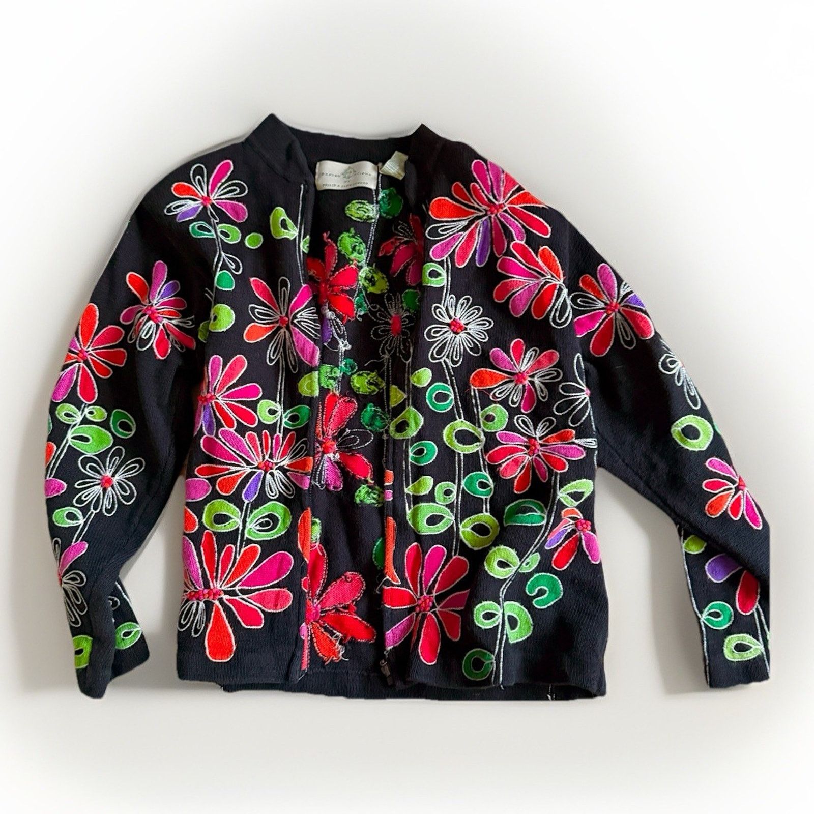 The Unbranded Brand VTG Design Options Phillip Jane Gordon Cardigan Sweater XL Size XL / US 12-14 / IT 48-50 - 7 Thumbnail