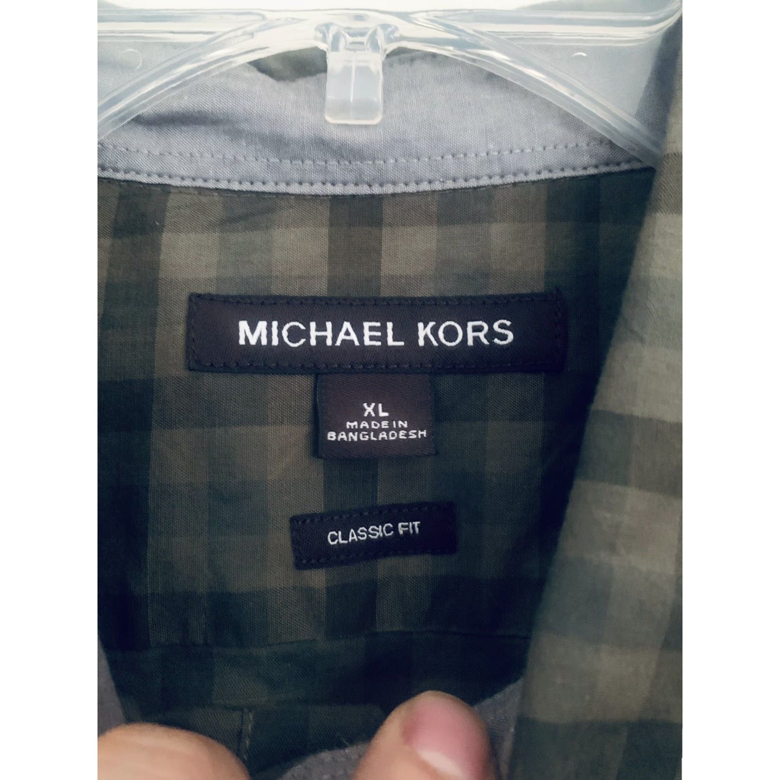 Michael Kors Michael Kors Men's Shirt XL Long Sleeve Button-Up Classic Fit Colorful Multicolor Blue Pattern Solid Size US XL / EU 56 / 4 - 3 Thumbnail