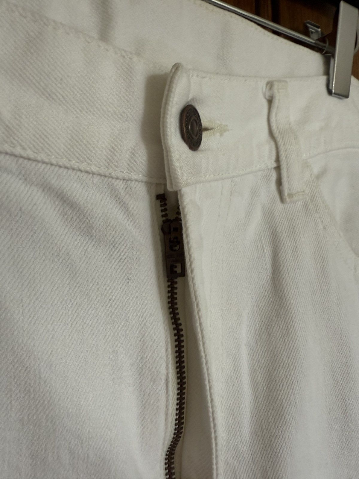 Celine Celine white jeans mid wasit slim leg 30 Hedi Slimane grail Size US 30 / EU 46 - 17 Thumbnail