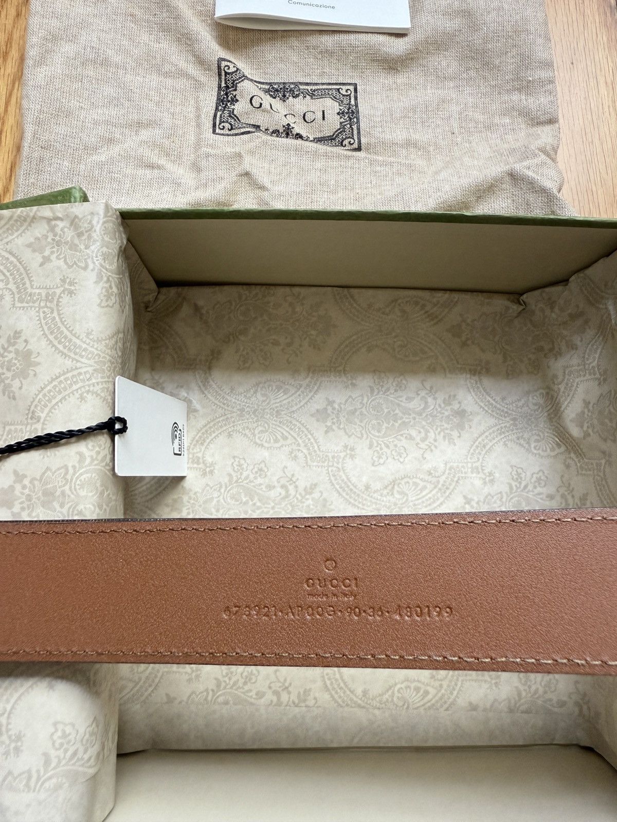 Gucci Gucci Brown BELT WITH INTERLOCKING G DETAIL size 90 Size 32 - 10 Thumbnail