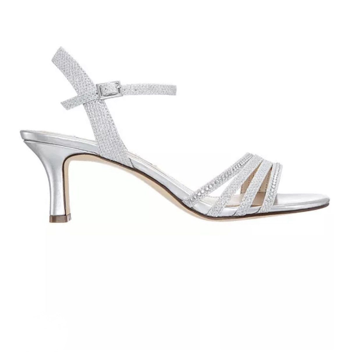 Designer Nina Nelena Silver Dreamland Rhinestone Heels NIB Size 8 M Size US 8 / IT 38 - 10 Thumbnail