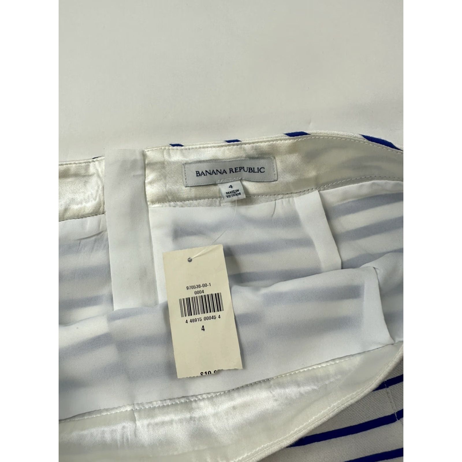 Banana Republic VINTAGE Banana Republic Skirt Women’s 4 Striped Pencil Mini NWT Size 27" / US 4 / IT 40 - 3 Thumbnail