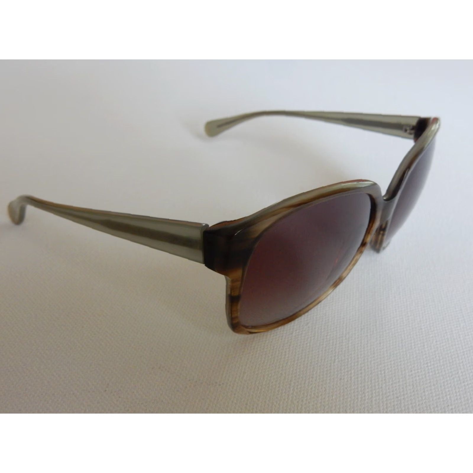 Diane von Furstenberg VINTAGE Diane von Furstenberg Sunglasses Women 58mm Brown Gray Small Scratched Retro Size ONE SIZE - 3 Thumbnail