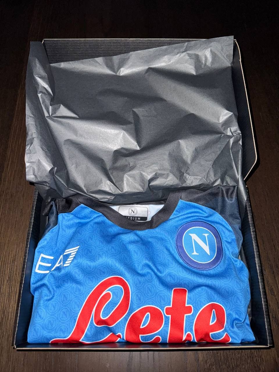 Emporio Armani SSC Napoli 22/23 Home Kit #Kvaratskheila 77- FREE SHIPPING Size US M / EU 48-50 / 2 - 9 Thumbnail