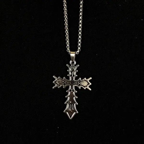 Jewelry Hayakawa x Fuji Vamp Cross Necklace Punk Opium Chain Size ONE SIZE - 4 Thumbnail