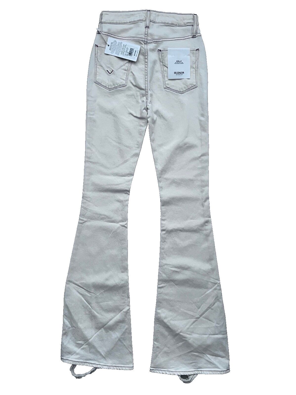 Hudson Hudson Jeans Holly High Rise Flare in Soft Ecru ( 24 ) Size 24" / US 00 / IT 34 - 4 Thumbnail