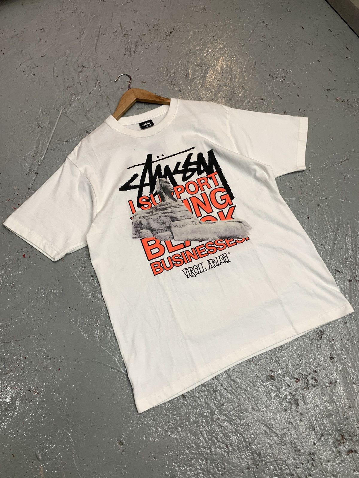 ★【STUSSY】★Stussy x Off-White 40 WT T-Shir.t★Tシャツ★ Off-White × Stussy × Virgil Abloh STUSSY X OFF WHITE 40WT