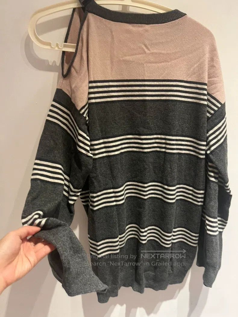 Brunello Cucinelli Brunello Cucinelli Chain Striped Cashmere Sweater Size M / US 6-8 / IT 42-44 - 6 Thumbnail