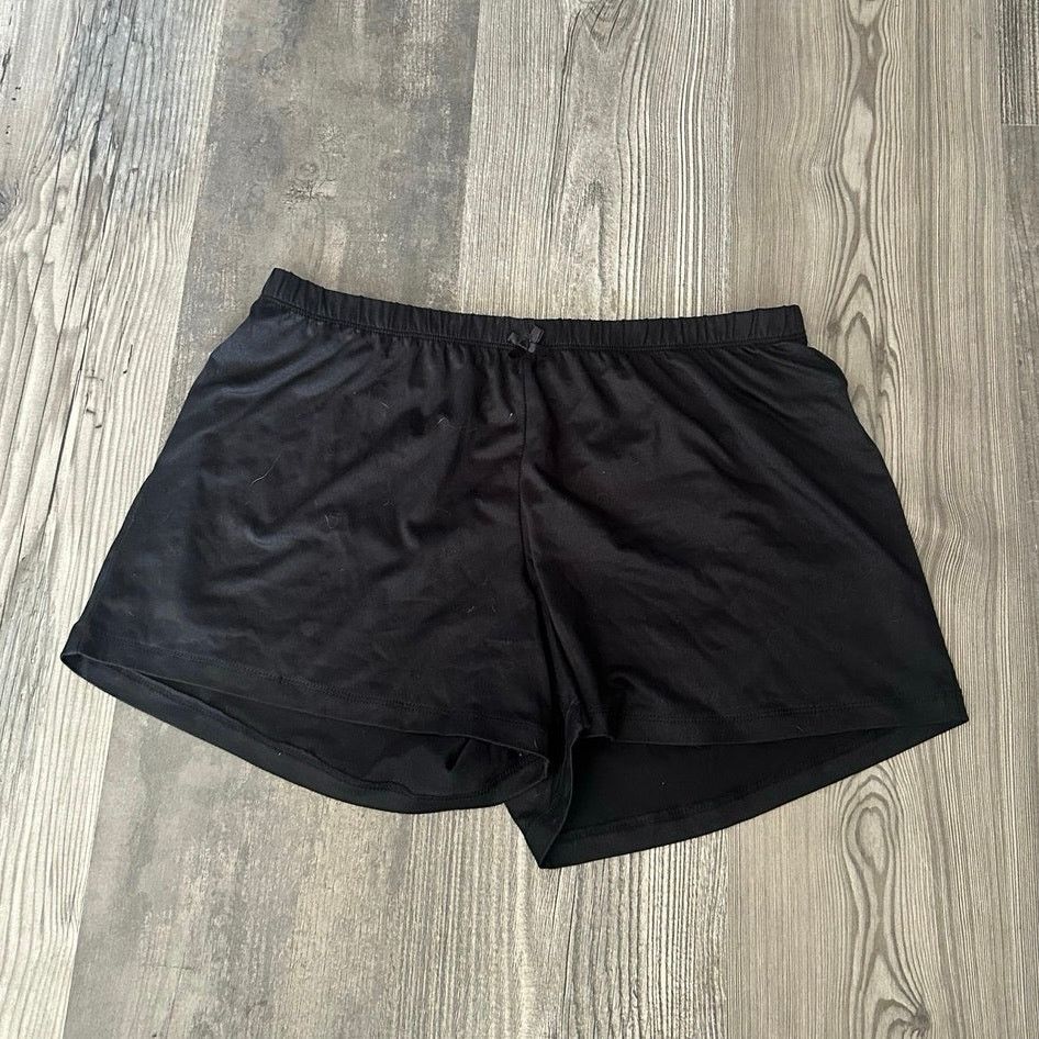 Other spooky night black plain pajama shorts Size 28" / US 6 / IT 42 - 1 Thumbnail