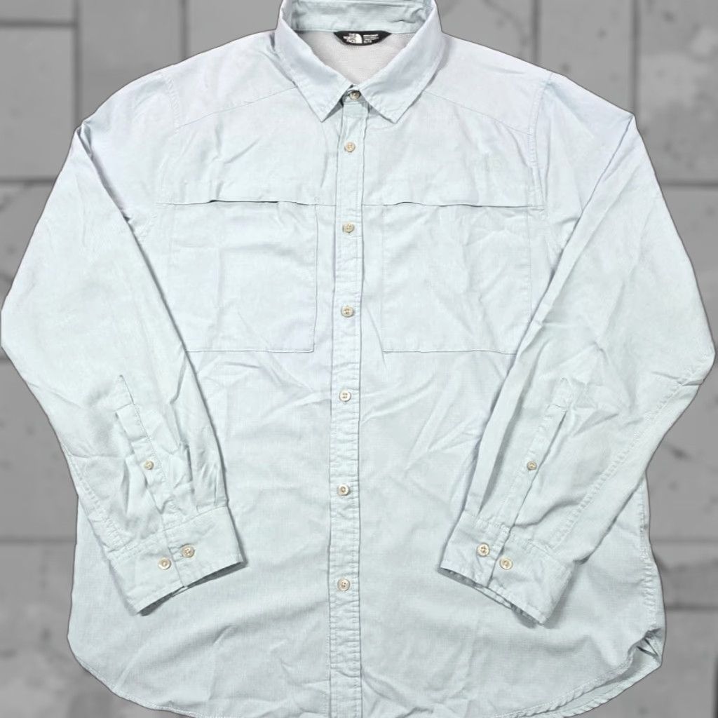 The North Face The North Face Shirt Mens XL Blue Long Sleeve Roll Tab Vented Walking Fishing Size US XL / EU 56 / 4 - 1 Thumbnail