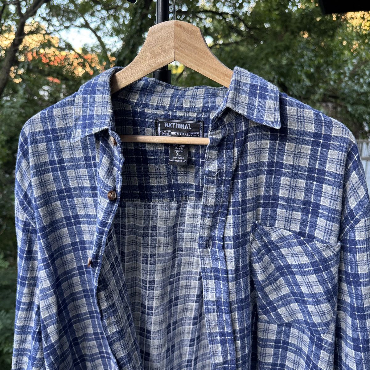 Vintage Thrashed Faded Distressed Flannel Shirt ERD Grunge Chrome Size US XL / EU 56 / 4 - 6 Thumbnail