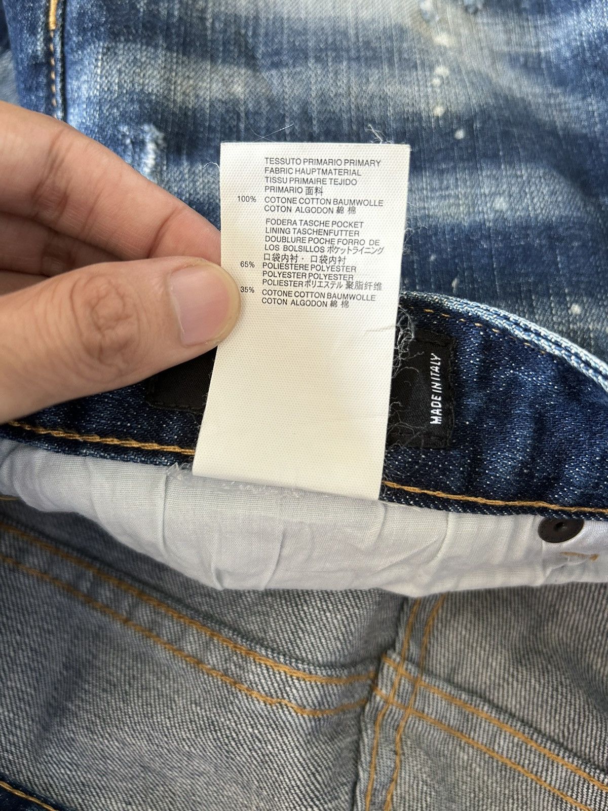 Dsquared2 DSQUARED2 disteressed denim stretch jeans made in italy Size US 32 / EU 48 - 13 Thumbnail