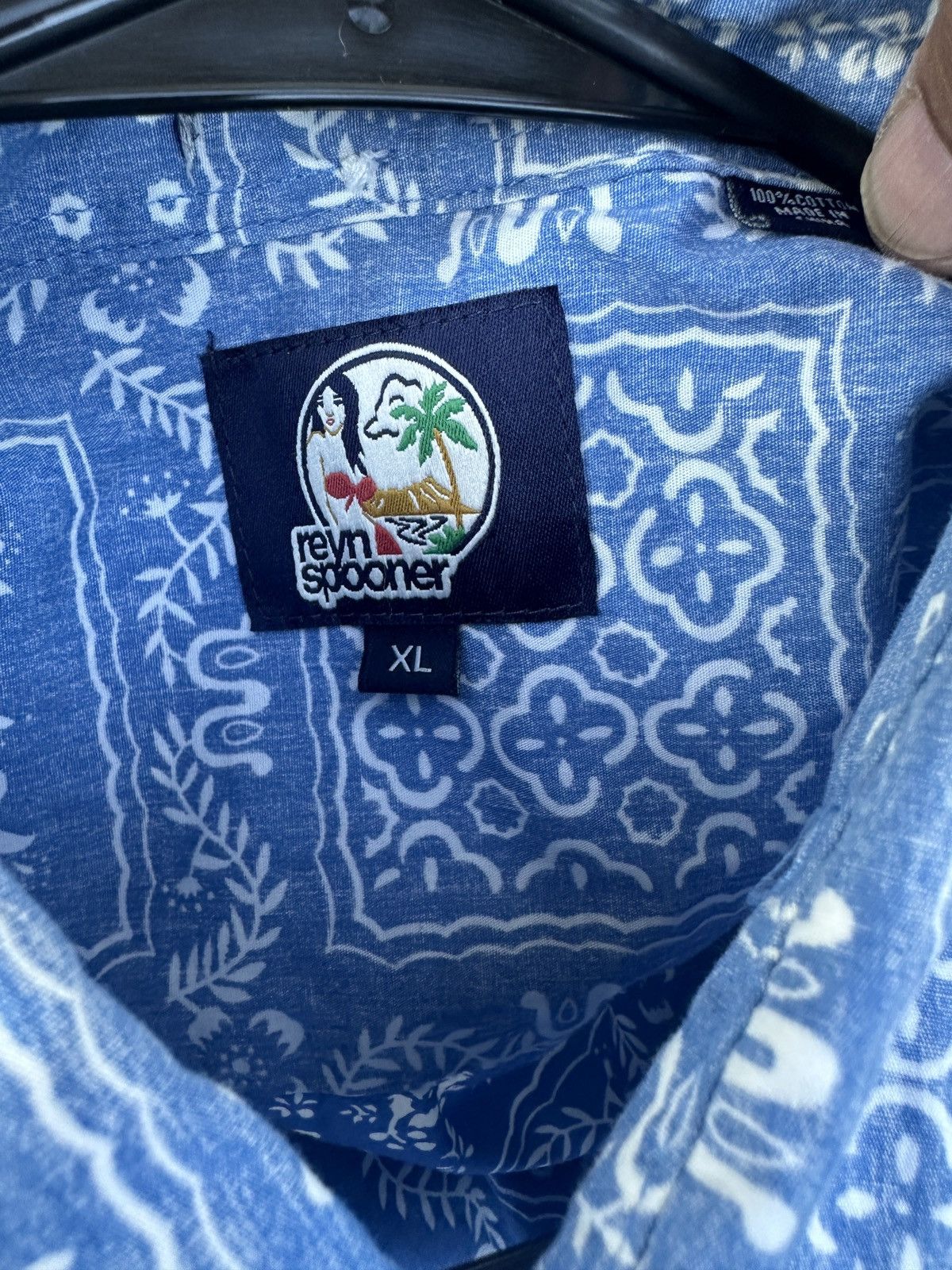 Reyn Spooner PreOwned Reyn Spooner Hawaiian Print Blue Men's XL Size US XL / EU 56 / 4 - 4 Thumbnail