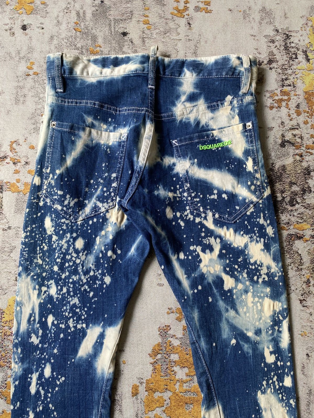 Dsquared2 Snow Acid Wash Strechable Jeans