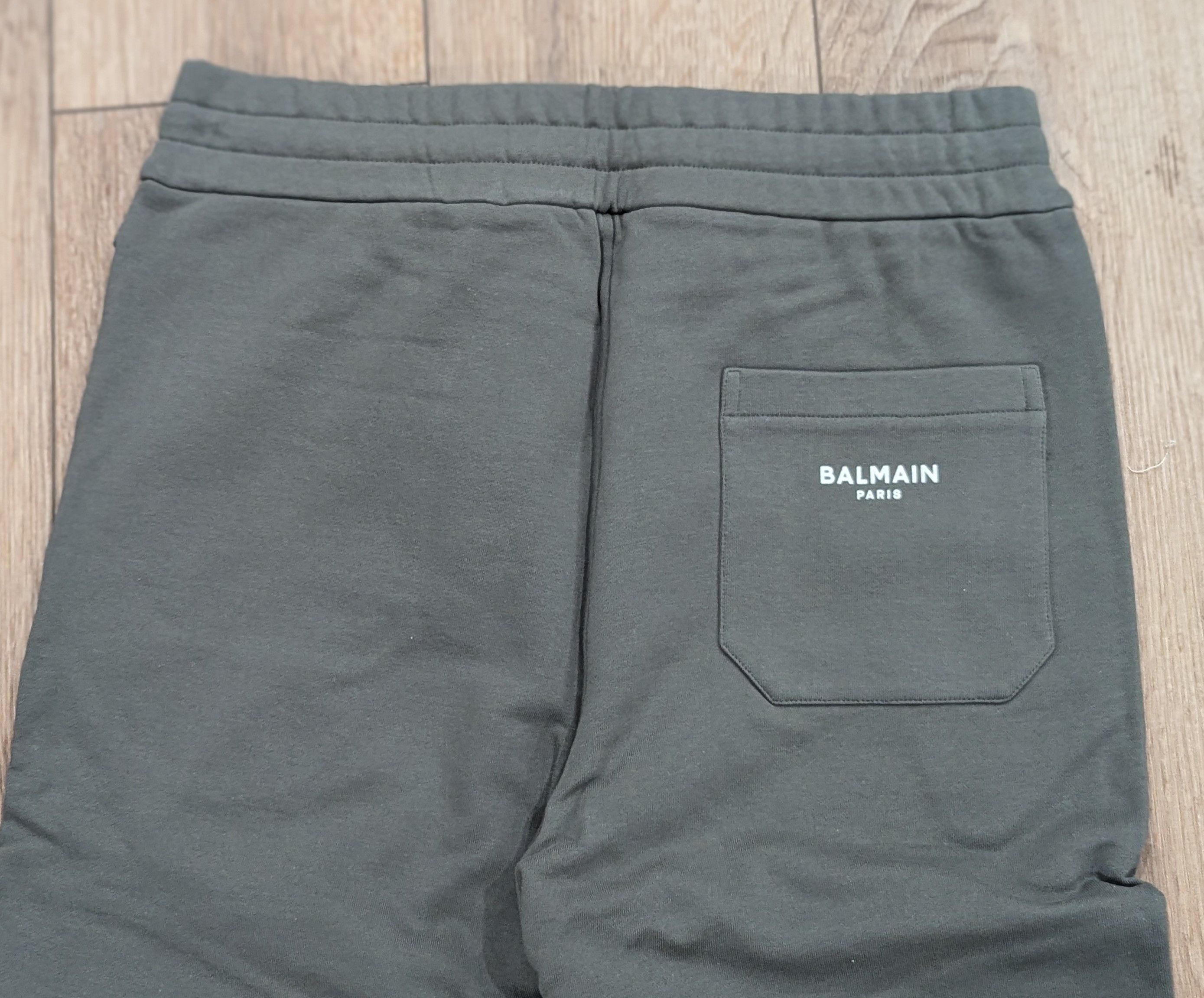 Balmain BALMAIN Flocked Logo Print Jogger Pants Khaki Green XL Size US 36 / EU 52 - 5 Thumbnail