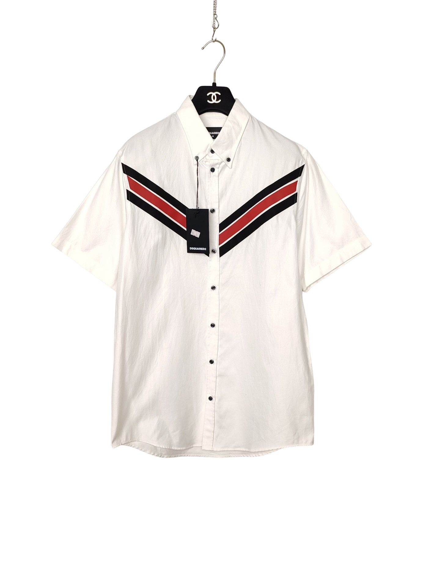 Dsquared2 Dsquared2 Chevron Striped Button Up Shirt Size M Size US M / EU 48-50 / 2 - 1 Thumbnail