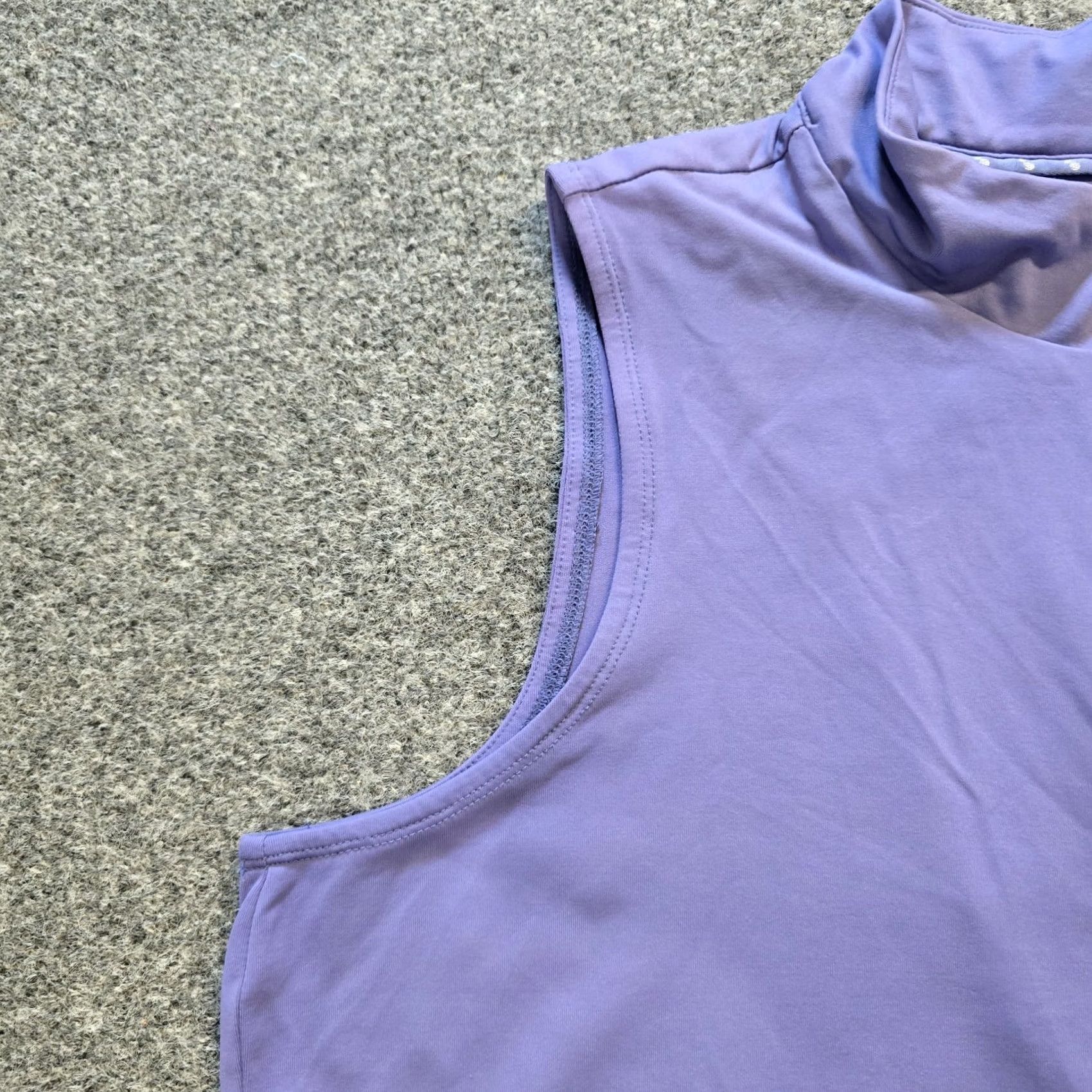 Tommy Bahama Tommy Bahama Top Womens XL Purple Sleeveless Tan Stretch Performance Outdoors Tank Shirt Casual Basic Knit Nylon Spandex Travel Summer Mens? Size XL / US 12-14 / IT 48-50 - 3 Thumbnail