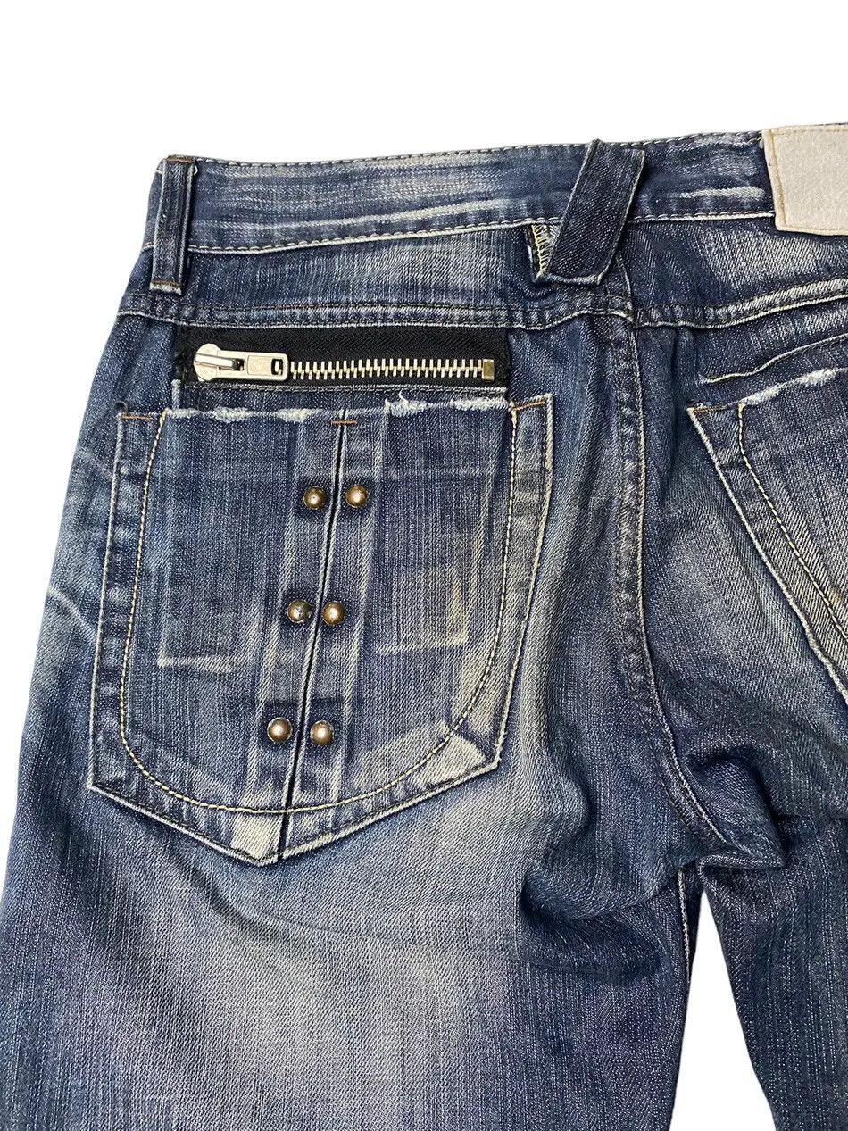 Japanese Brand Authentic Flared Seawash Straight Cut Jeans Denim Size US 32 / EU 48 - 10 Thumbnail