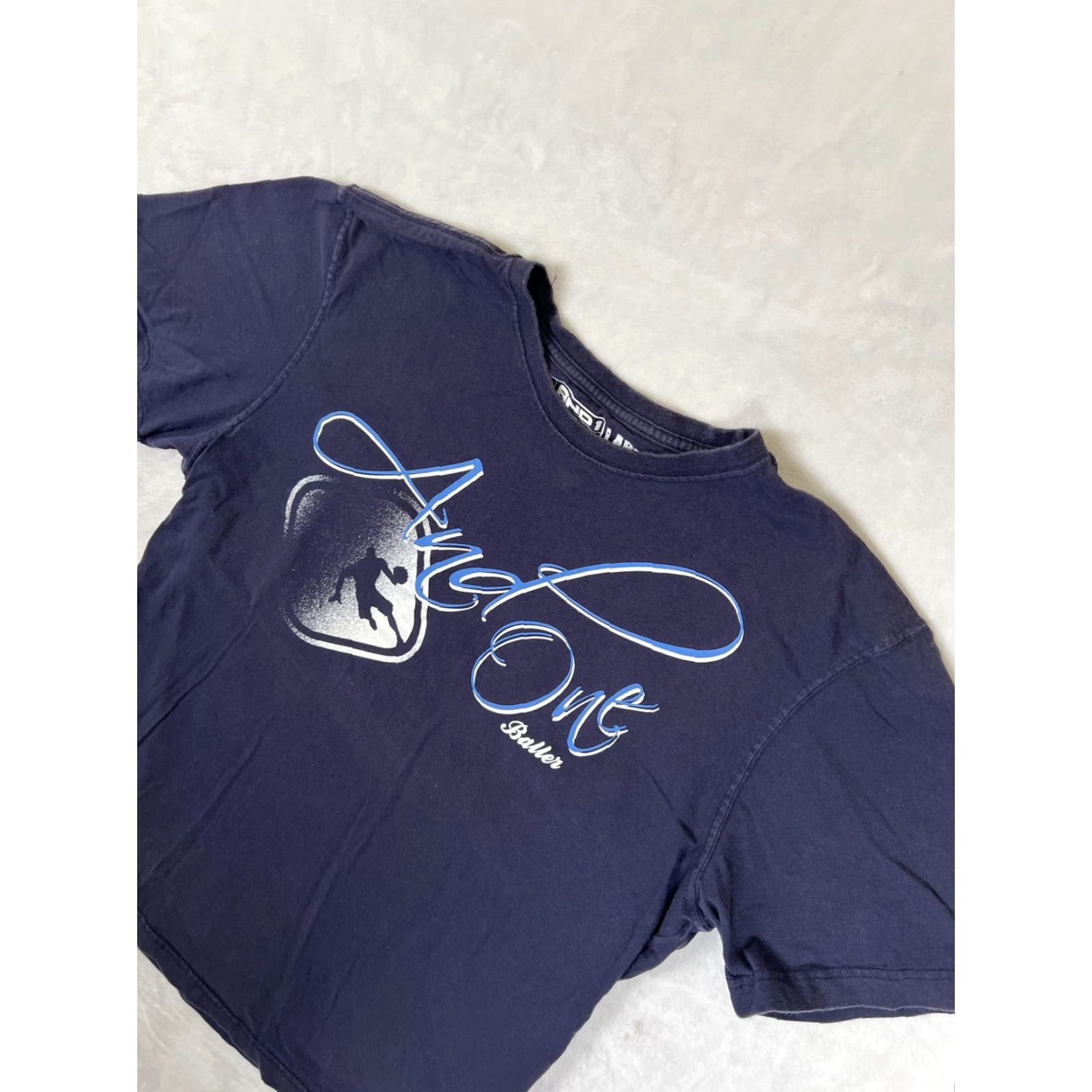 Vintage VINTAGE AND1 T-Shirt Mens Large Blue Basketball Graphic Hoops Streetwear Y2K Size US L / EU 52-54 / 3 - 5 Thumbnail