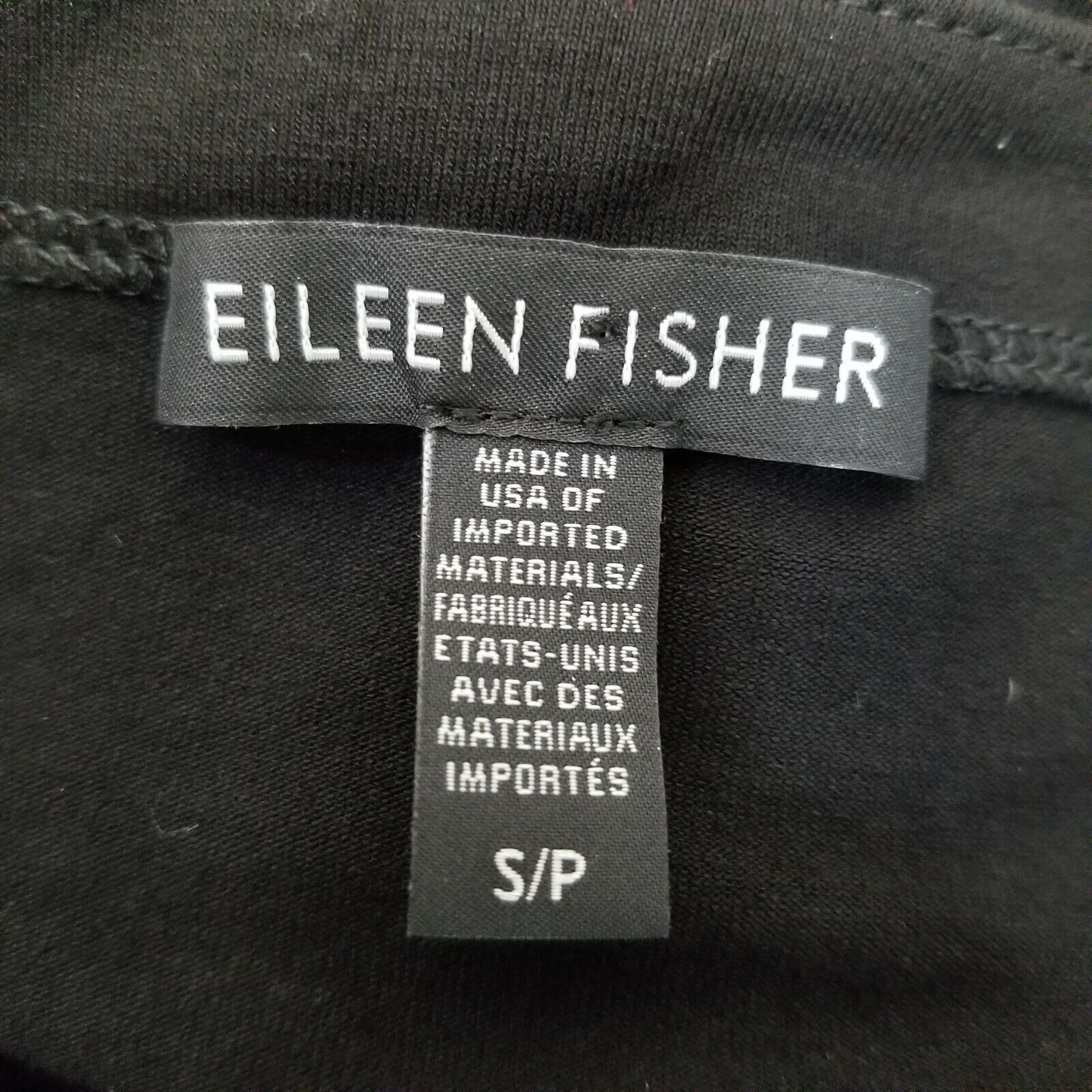 Eileen Fisher Eileen Fisher SMALL Black Shirt Dress Button Down Round Neck Size S / US 4 / IT 40 - 5 Thumbnail