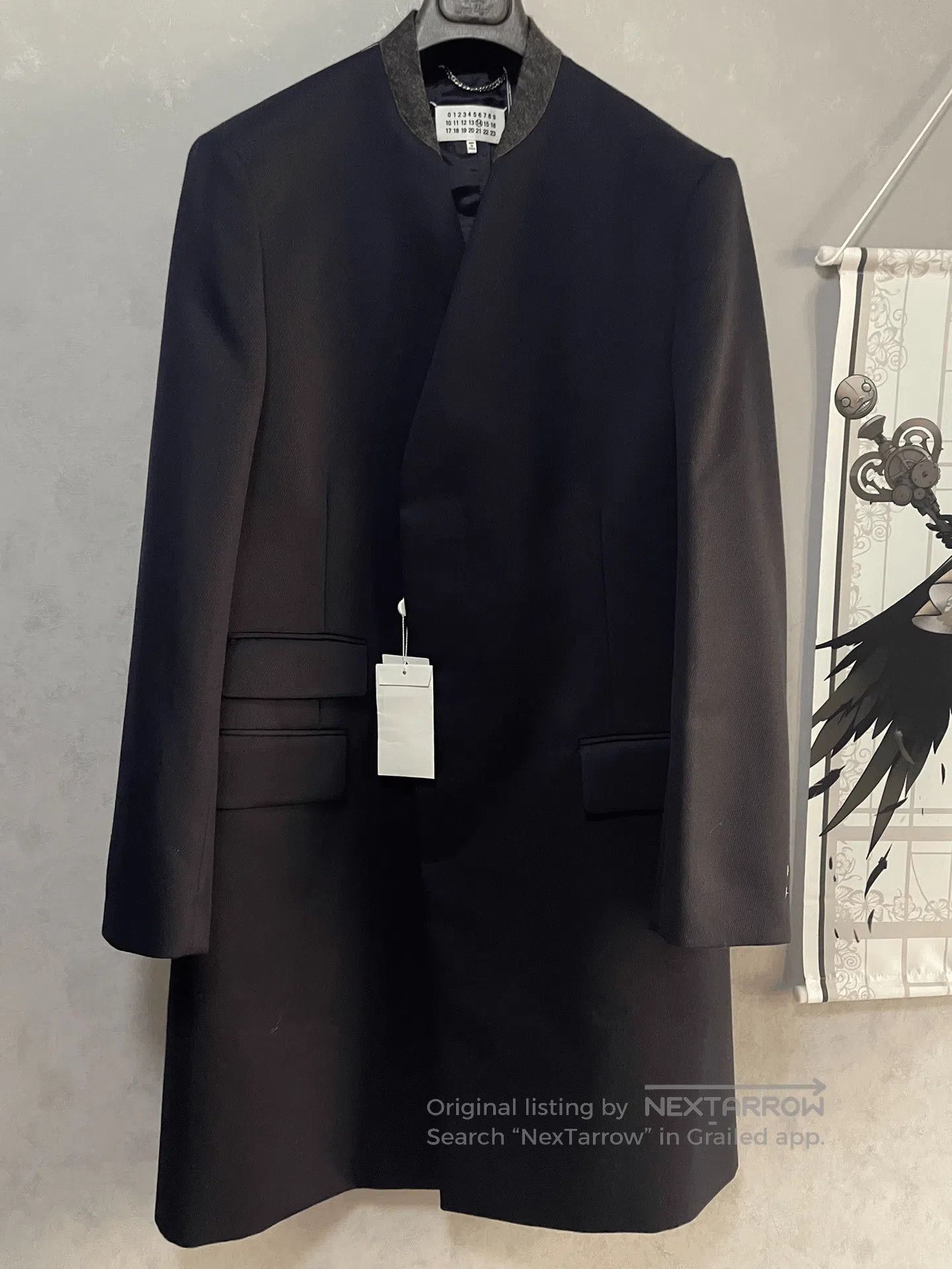 Maison Margiela Maison Margiela Navy Wool Coat Size 50. Size US M / EU 48-50 / 2 - 1 Thumbnail