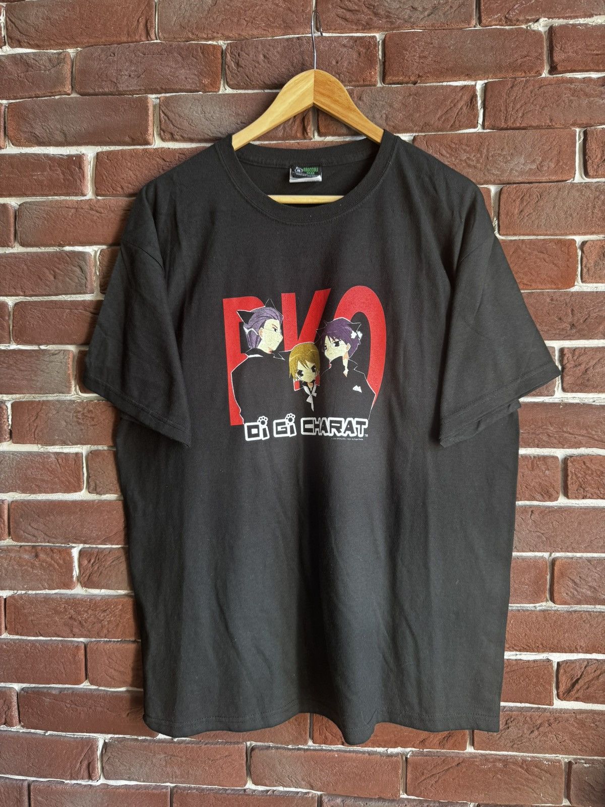 Anime Rare Vintage 2004 Promo Tee Di Gi Charat Anime 00s T Shirt Size US L / EU 52-54 / 3 - 1 Thumbnail