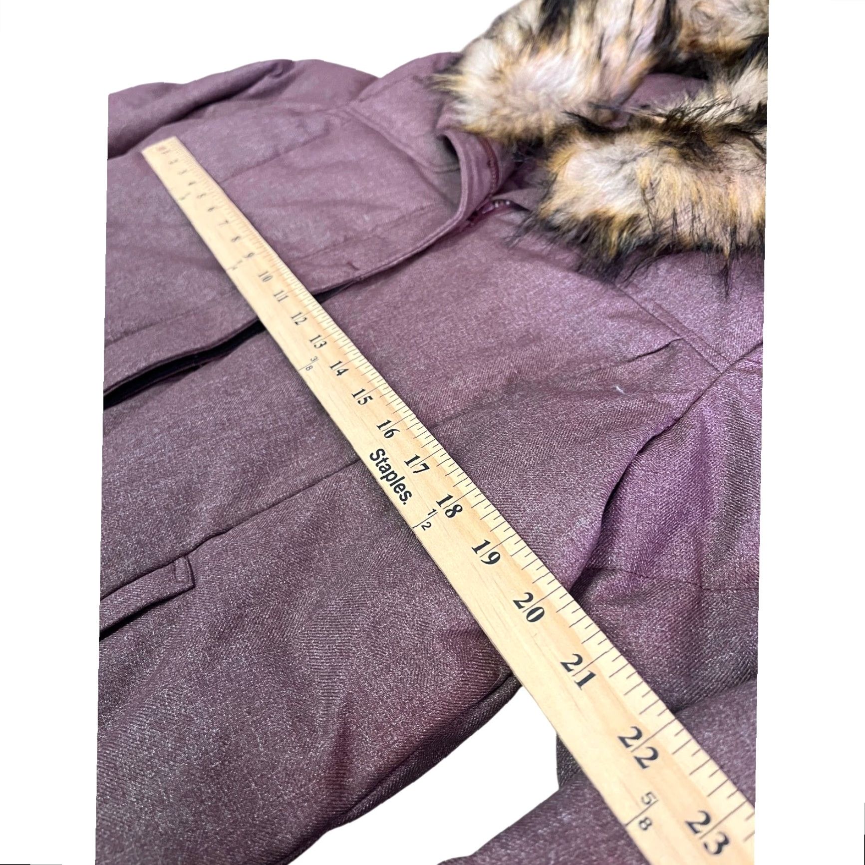 Prana Prana Jasmine Jacket Womens XL Purple Down Faux Fur Collar Winter Full Zip Size XL / US 12-14 / IT 48-50 - 4 Thumbnail