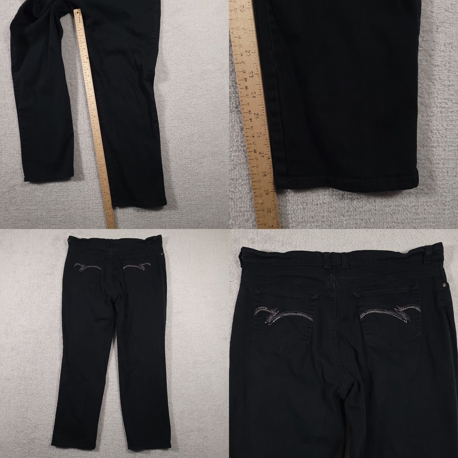 Gloria Vanderbilt Gloria Vanderbilt Jeans Women's 16 Denim High-Rise Stretch Straight Blue 38x29 Regular Mens Girls Womens Size 38" / US 16 / IT 52 - 8 Thumbnail