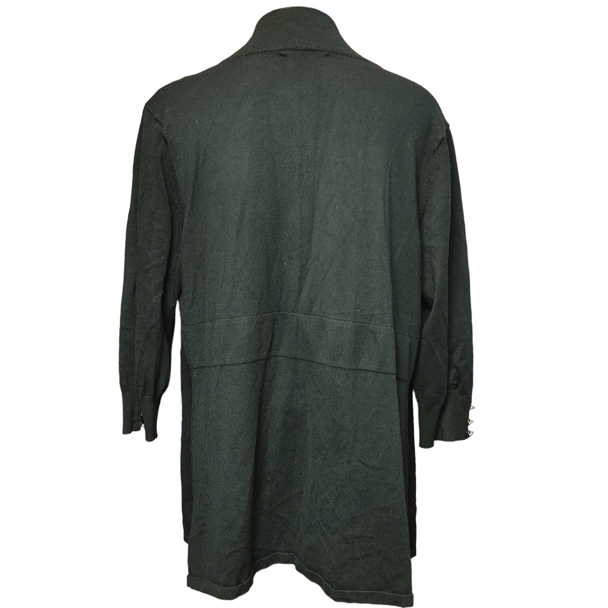 Other Christopher & Banks Women's Black Open Front Knit Cardigan X Size XL / US 12-14 / IT 48-50 - 2 Thumbnail