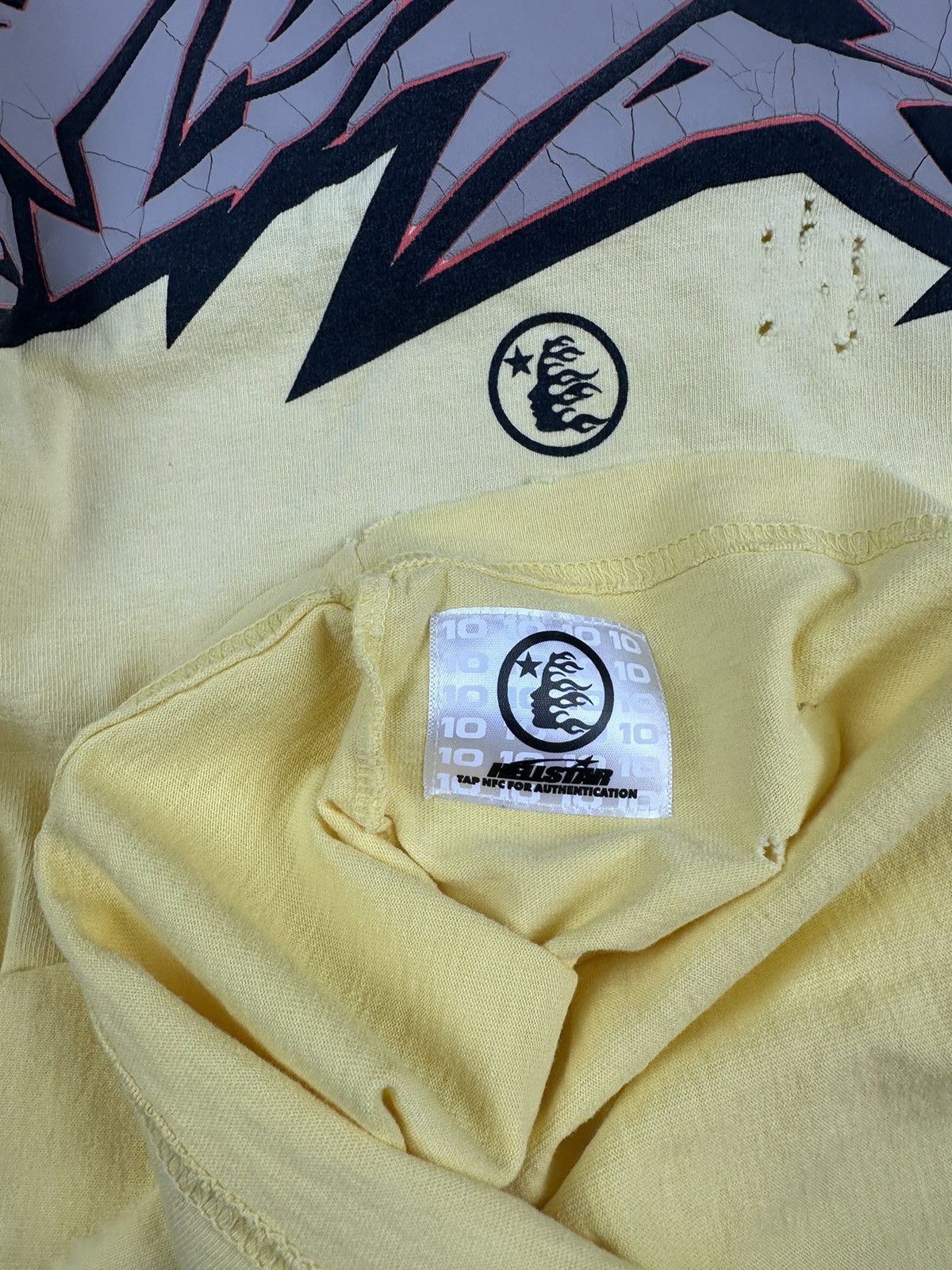 Hellstar Sample Cracked Print T-shirt