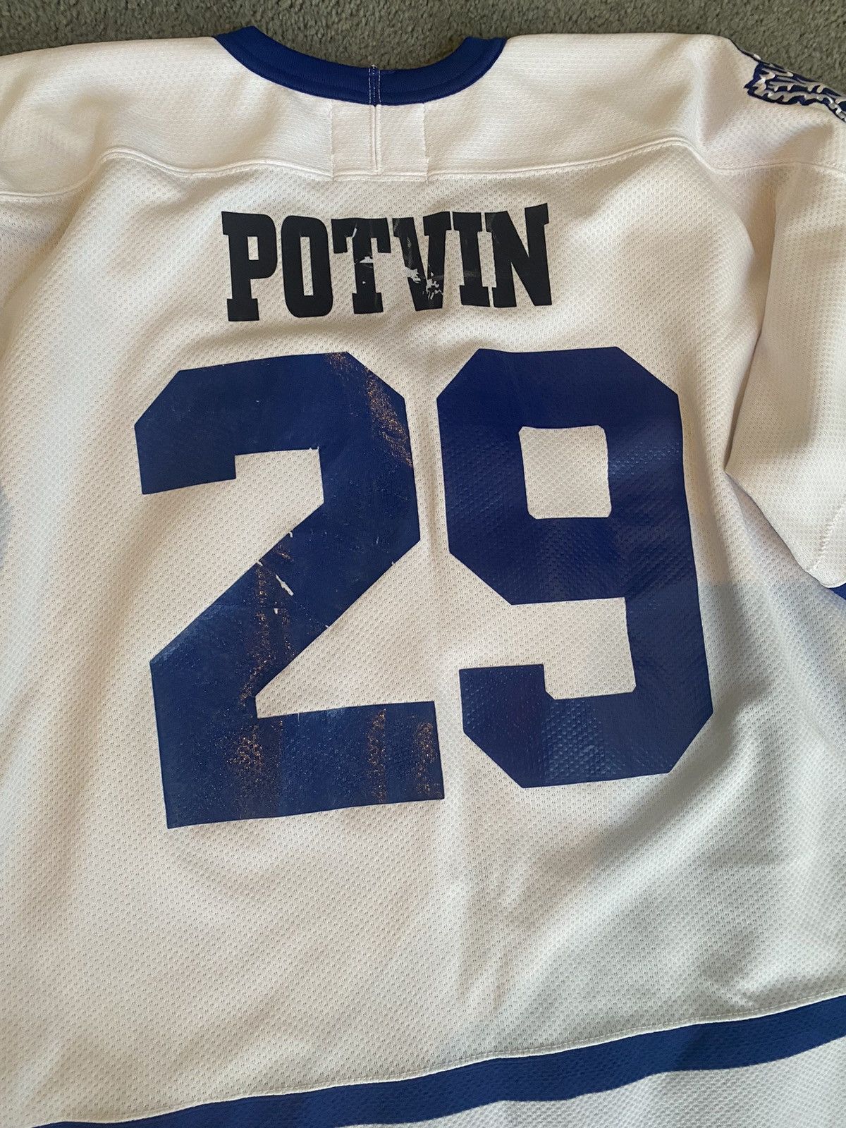 NHL × Starter × Vintage Vintage Maple Leafs Potvin Jersey Size US L / EU 52-54 / 3 - 7 Thumbnail