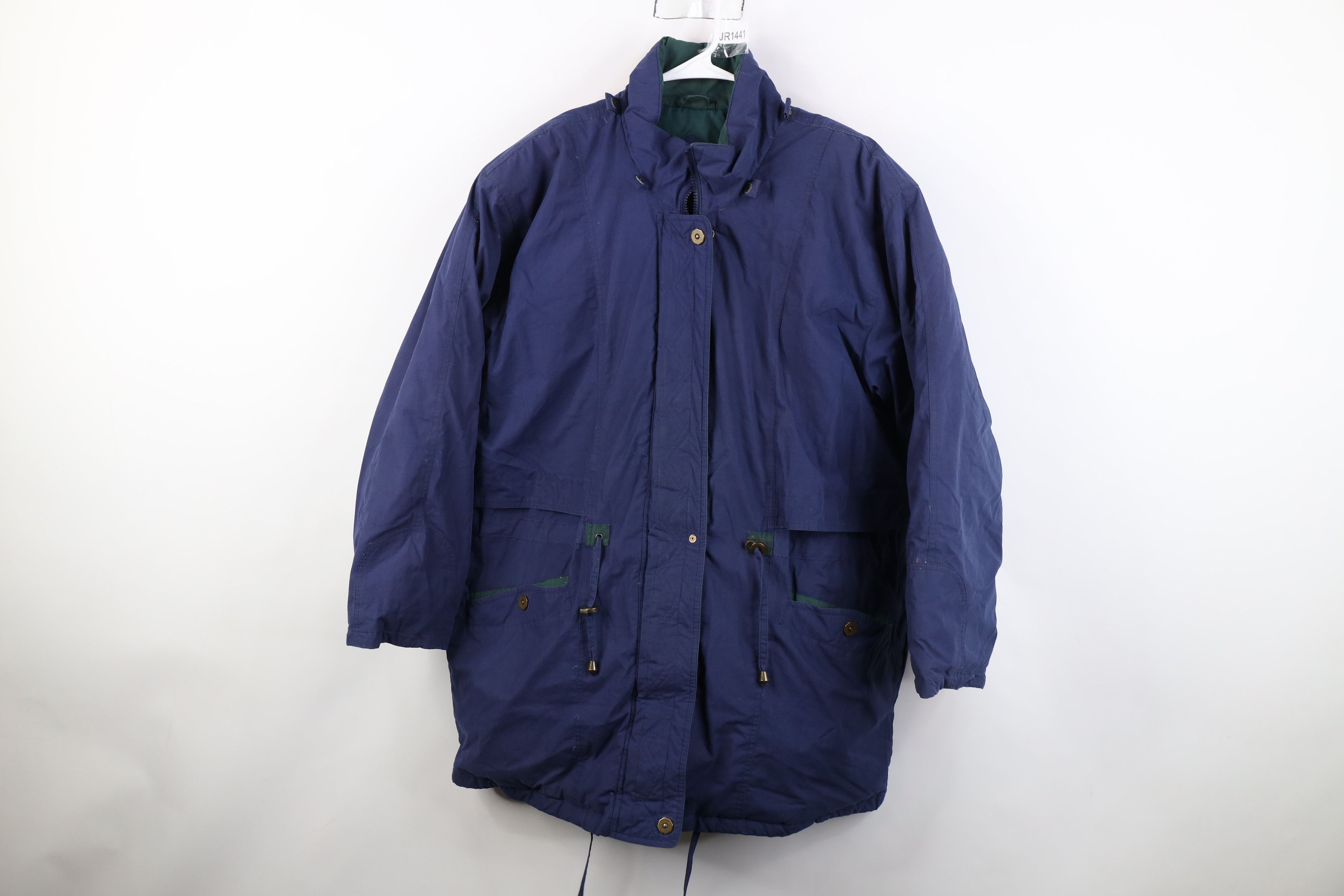 Vintage Vintage 90s Streetwear Duck Down Puffer Parka Jacket Blue Size XL / US 12-14 / IT 48-50 - 1 Thumbnail
