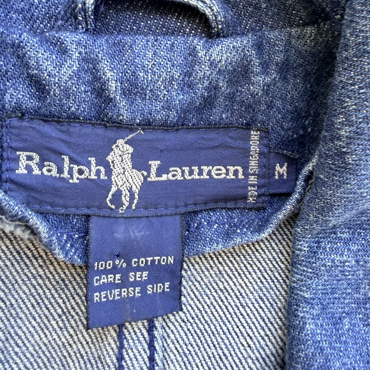 Polo Ralph Lauren Vintage Polo Ralph Lauren Denim Peacoat Double Breasted Size US M / EU 48-50 / 2 - 4 Thumbnail