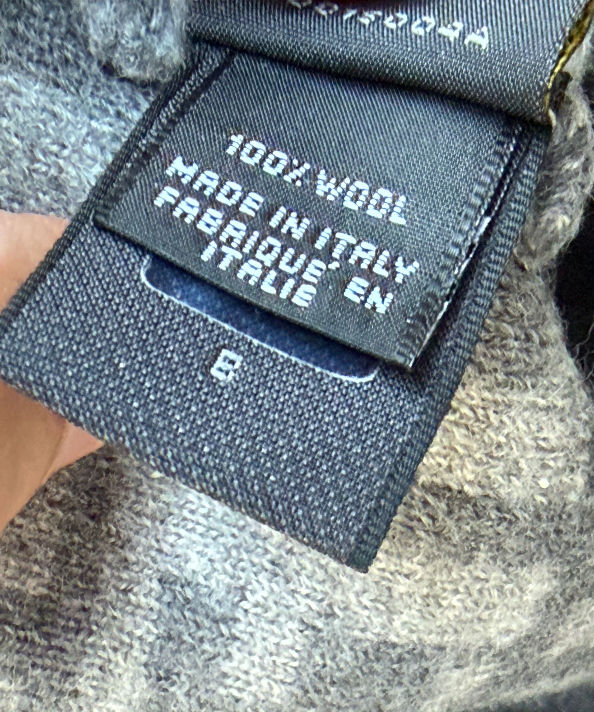 Fendi FENDI Hat Wool Grey Monogram Zucca FF Logo Beanie Size ONE SIZE - 3 Thumbnail