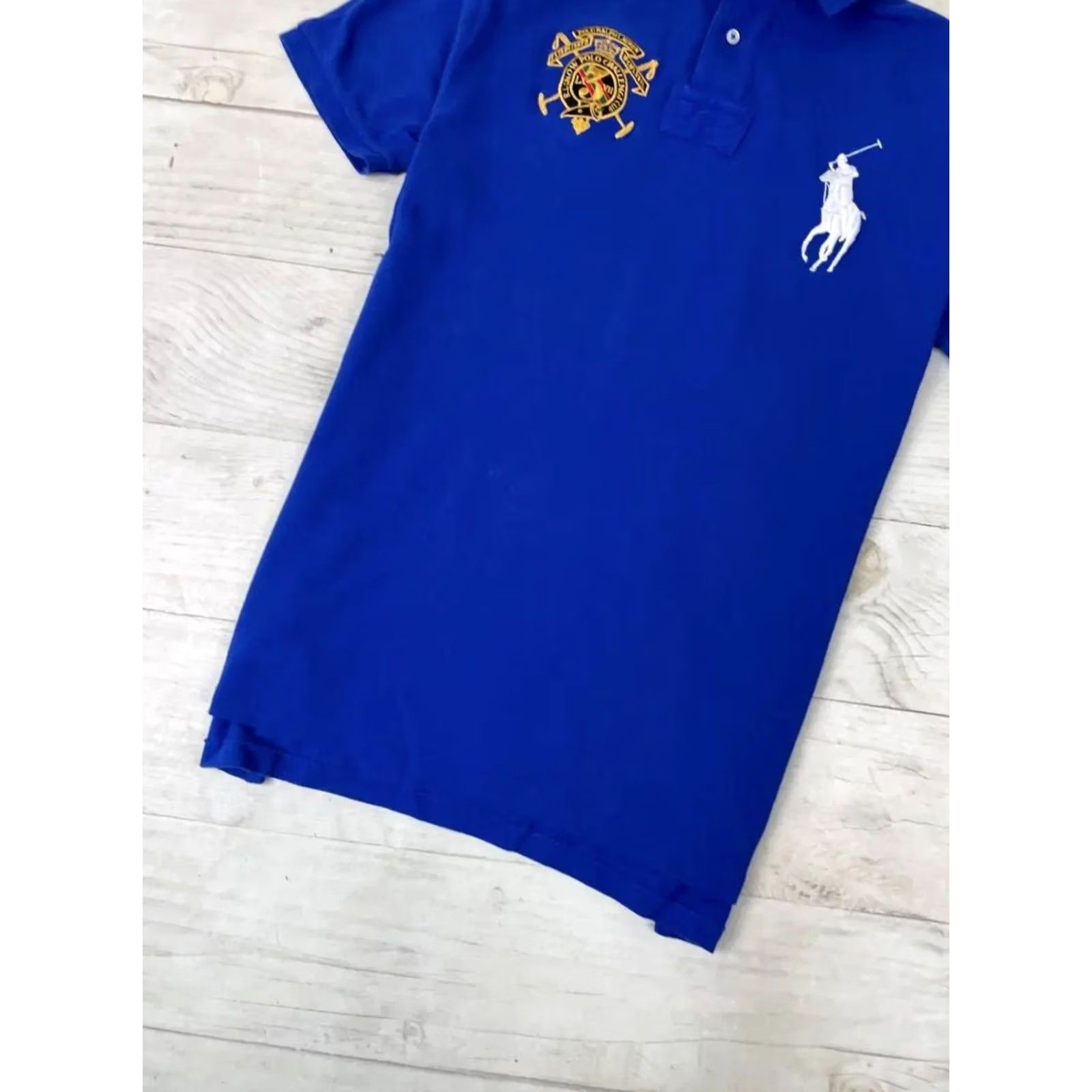 Polo Ralph Lauren Polo Ralph Lauren Rugby Shirt Mens Polo Blue M Big Pony Logo Short Sleeve Button Collared 100% Cotton Vintage Casual Size US M / EU 48-50 / 2 - 3 Thumbnail